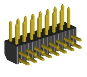 2.00mm Wide Body Header Double Rows R A Dip Type.